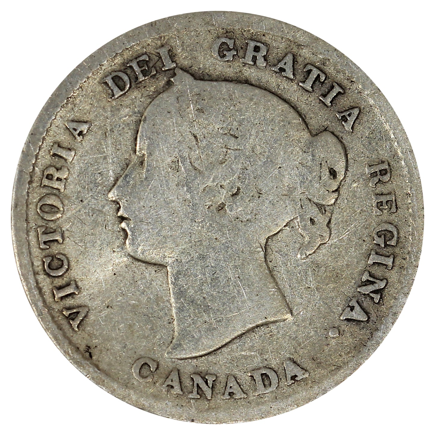 1894 Canada 5-cents G-VG (G6) Impaired