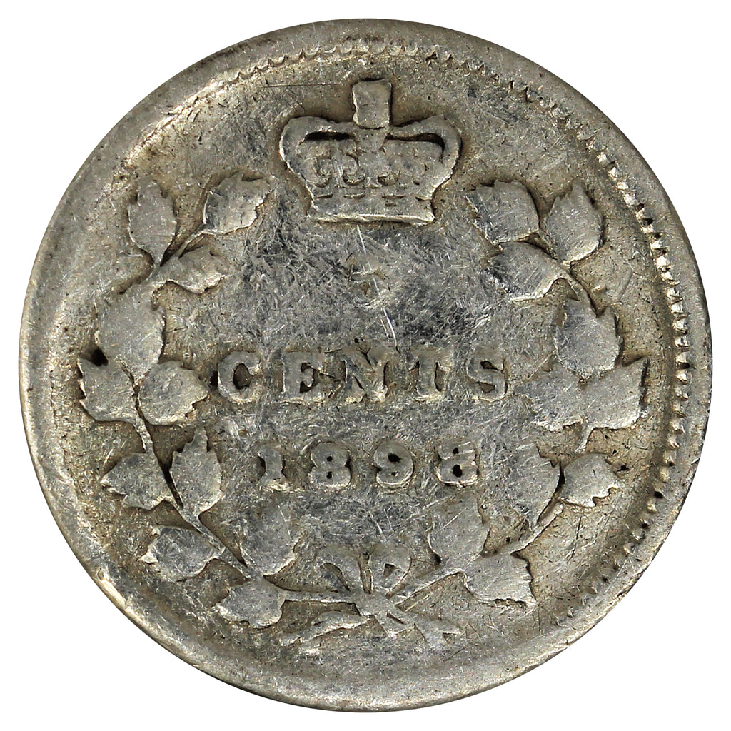 1898 Canada 5-cents Good (G4) Impaired