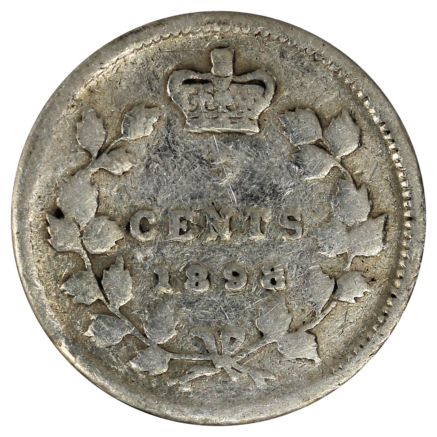 1898 Canada 5-cents Good (G4) Impaired