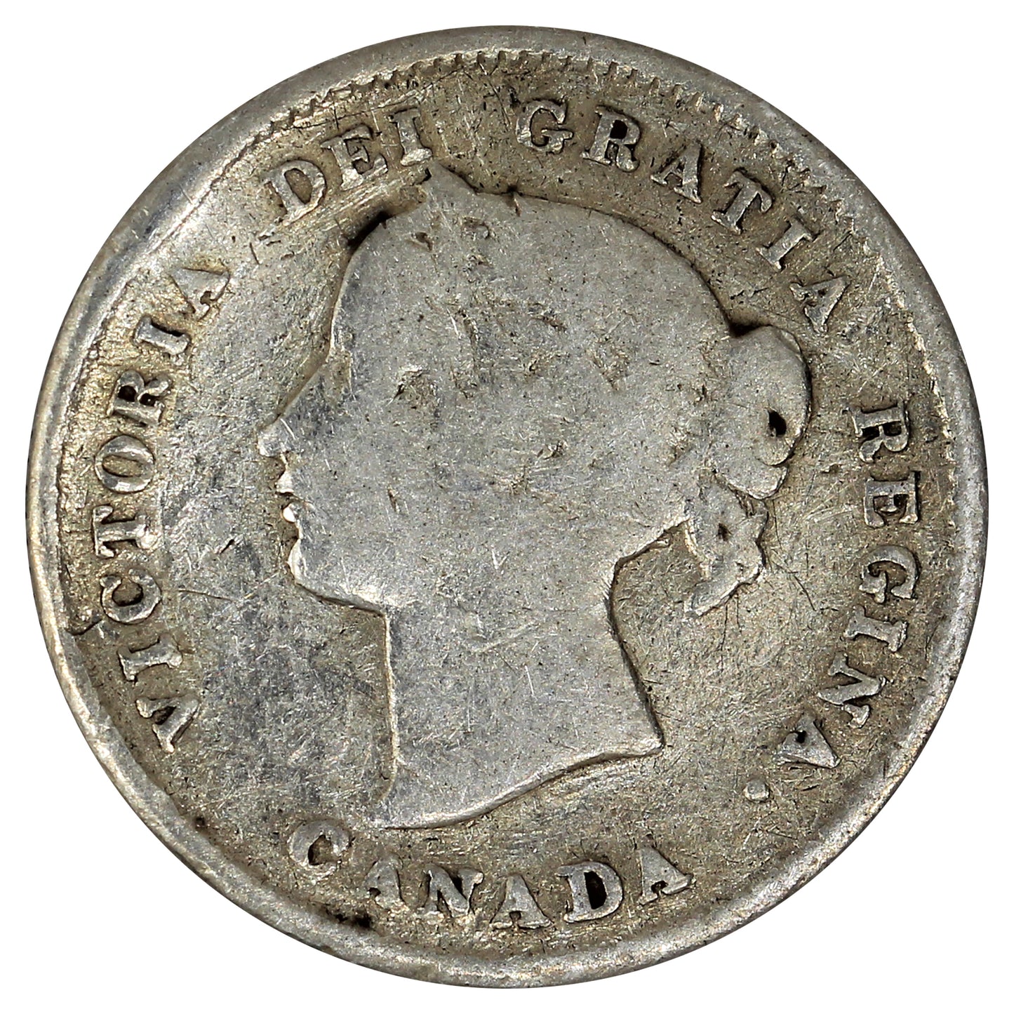 1898 Canada 5-cents Good (G4) Impaired