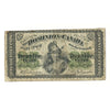 DC-1c 1870 Dominion 25-cent Shinplaster, Dickinson-Harington, Plain Series, F-VF (stains)