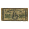 DC-1c 1870 Dominion 25-cent Shinplaster, Dickinson-Harington, Plain Series, F (lacquered)