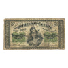 DC-1c 1870 Dominion 25-cent Shinplaster, Dickinson-Harington, Plain Series, F (damaged)
