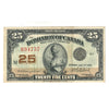 DC-24d 1923 Dominion 25-cent Shinplaster, Campbell-Clark, EF (dirty)