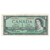 BC-37a 1954 Canada $1 Beattie-Coyne, Neat Number PL9999069, VF