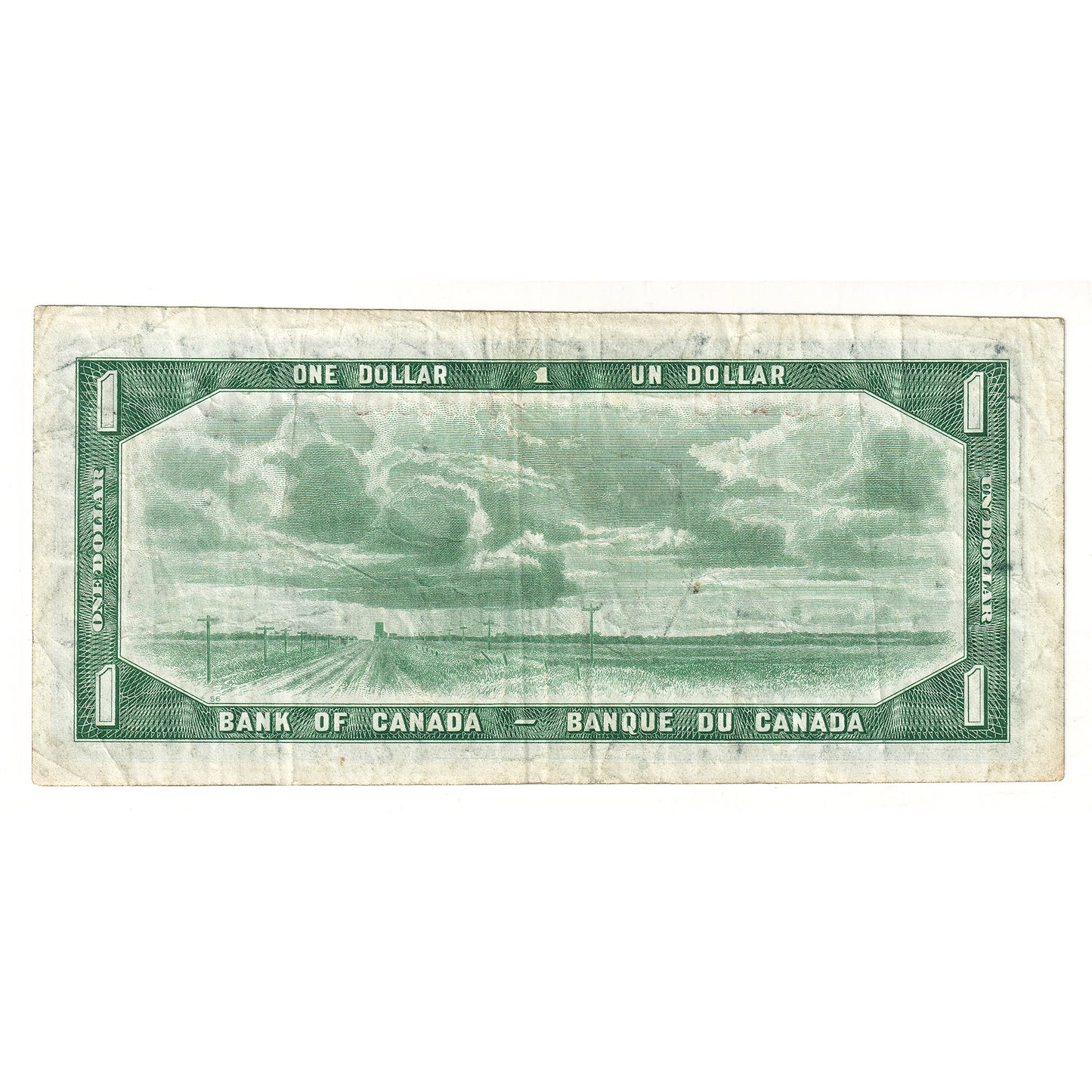 BC-37a 1954 Canada $1 Beattie-Coyne, Neat Number PL9999069, VF