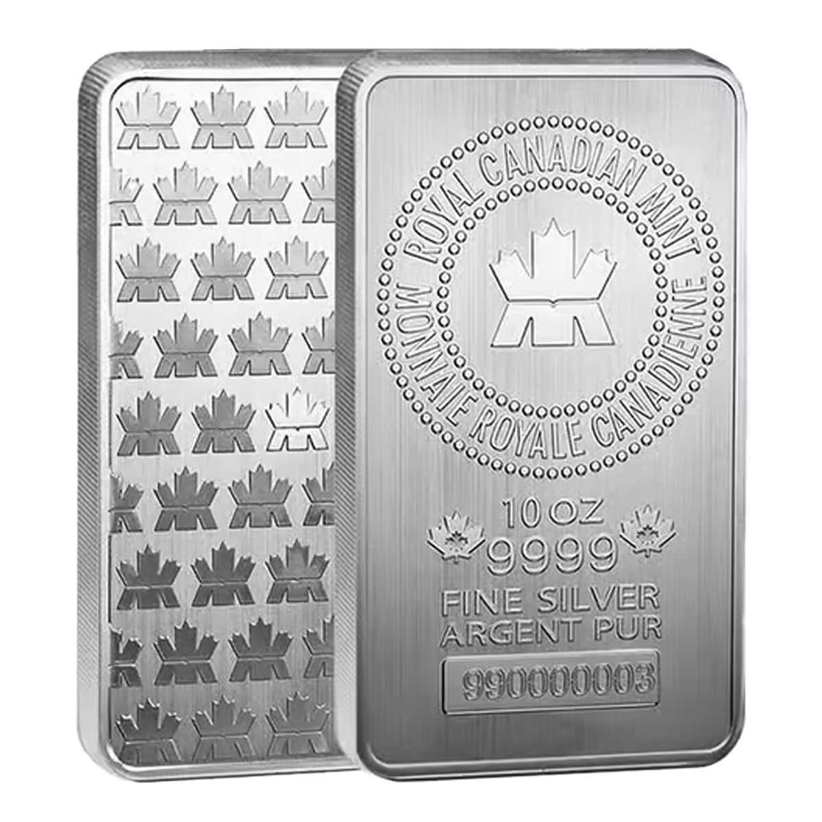 (LPO) 10oz Royal Canadian Mint .9999 Silver Bar (NO Tax) UNSEALED - NO Credit Card, Paypal.