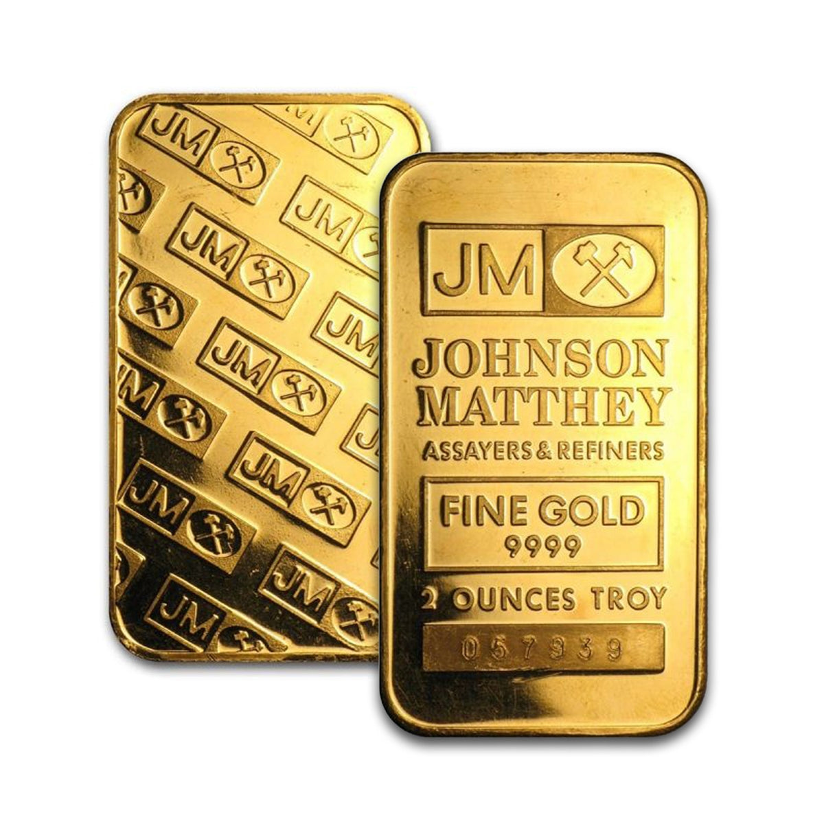(LPO) JM Johnson Matthey 2oz. 9999 Fine Gold Bar (TAX Exempt) Flaws - NO Credit Card, Paypal