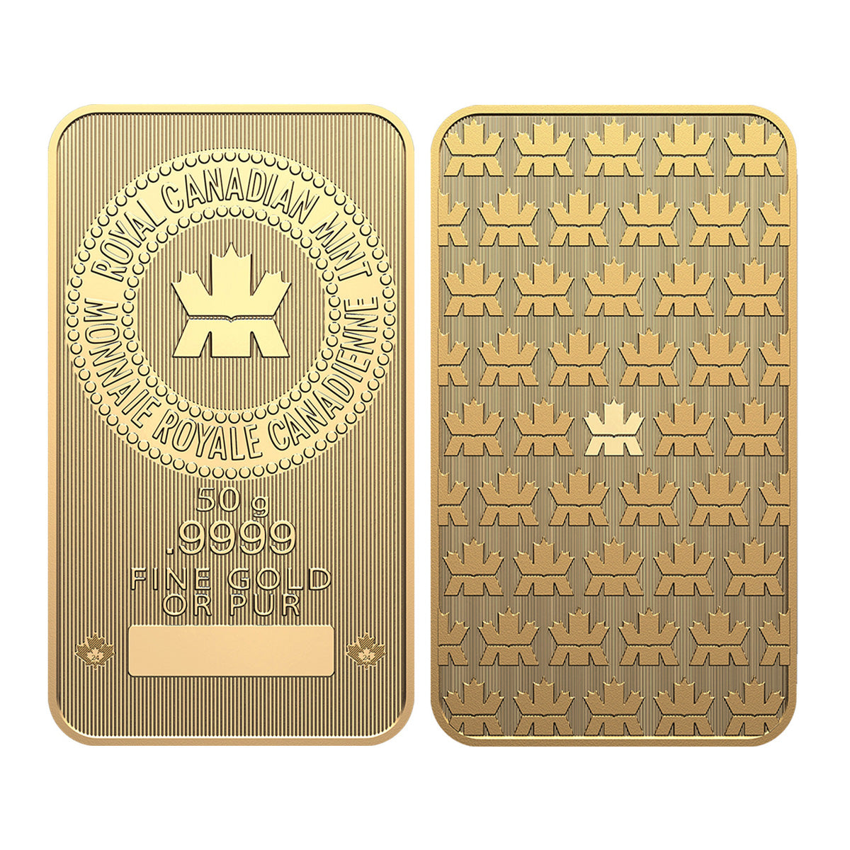 (LPO) 50g Royal Canadian Mint Gold Bar Sealed (1.60 oz) No Tax - NO Credit Card/Paypal