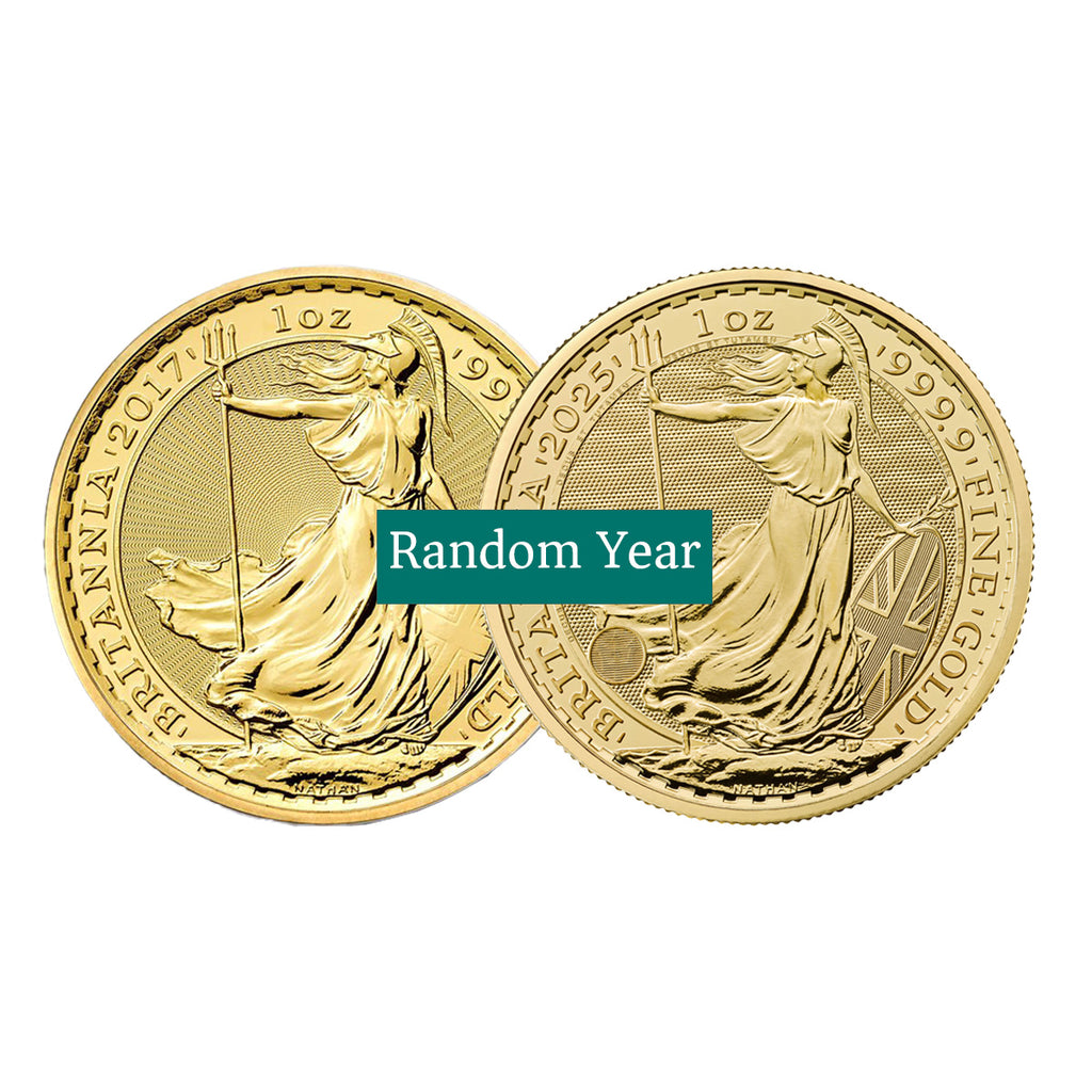 (LPO) Random Year GB $100 Britannia 1oz .9999 Gold (No Tax) Issues - NO Credit Card, Paypal.