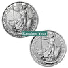 (LPO) Random Year Britannia 1oz .999 Fine Silver Coin (TAX exempt) - NO Credit Card, Paypal.