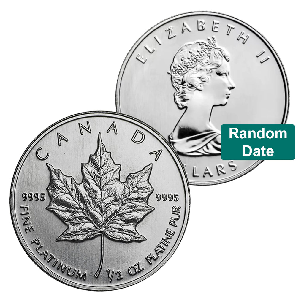(LPO) Random Year $20 1/2oz Platinum Maple Leaf SEALED (No Tax) NO Credit Card, Paypal
