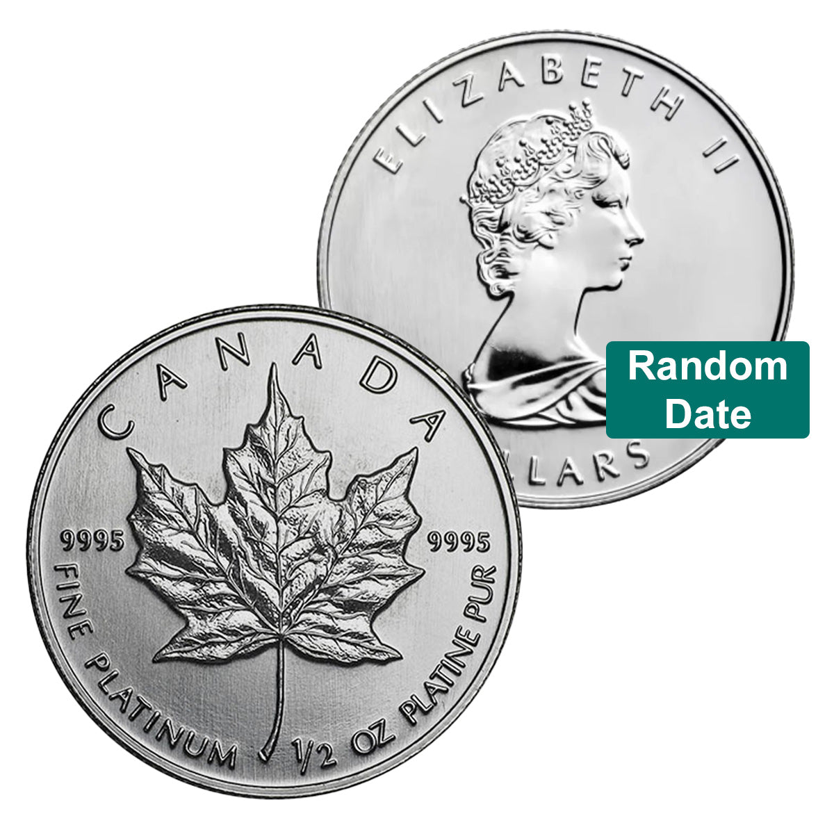 (LPO) Random Year $20 1/2oz Platinum Maple Leaf SEALED (No Tax) NO Credit Card, Paypal