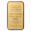 (LPO) Credit Suisse 1oz 9999 Fine Gold Bar (TAX Exempt). Package Scratched - NO Credit Card, Paypal