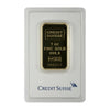 (LPO) Credit Suisse 1oz 9999 Fine Gold Bar (TAX Exempt). Package Scratched - NO Credit Card, Paypal