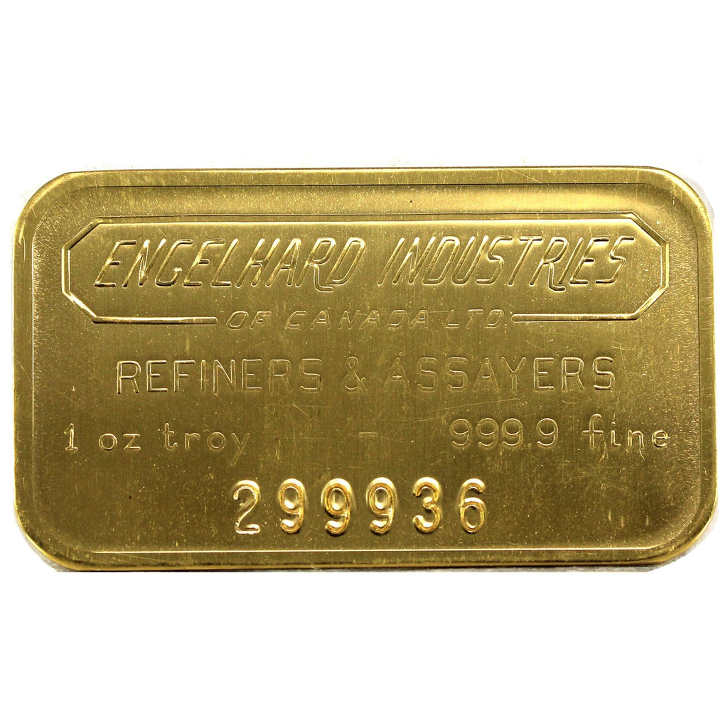 (LPO) Vintage Engelhard Industries Ltd. 1oz .9999 Gold Bar (No Tax) Issues -  NO Credit Card, Paypal