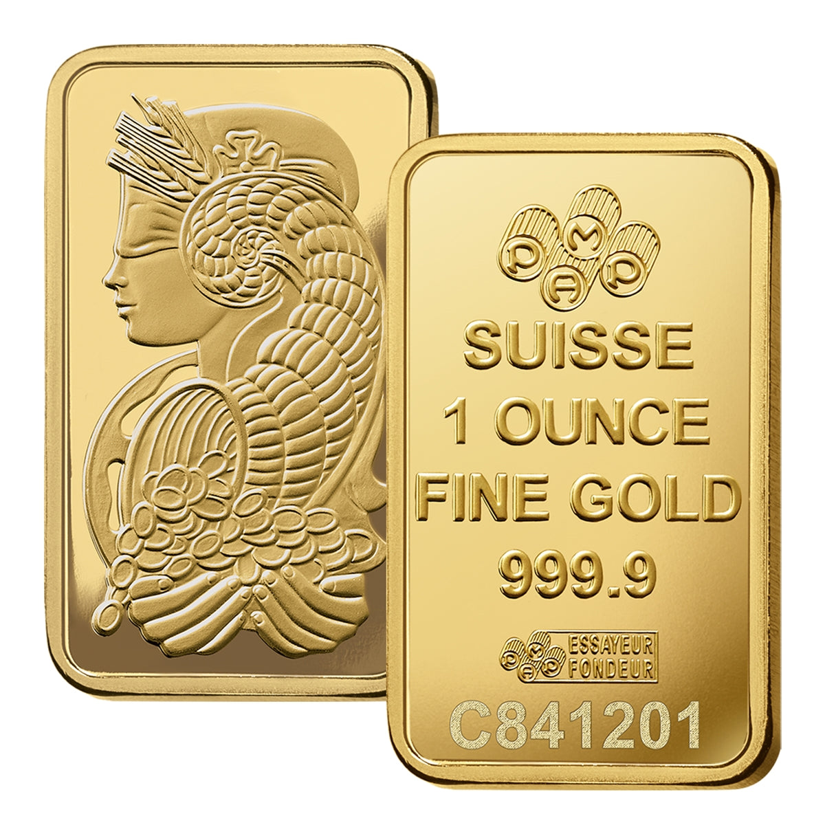 (LPO) PAMP Suisse Lady Fortuna 1oz. Gold Bar (TAX Exempt) Package Scuffed - NO Credit Card, Paypal.
