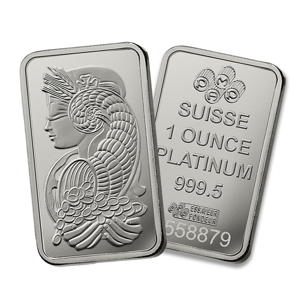 (LPO) PAMP Suisse Lady Fortuna 1oz. Platinum Bar UNSEALED (No Tax) NO Credit Card, Paypal. - Hairline Scr.