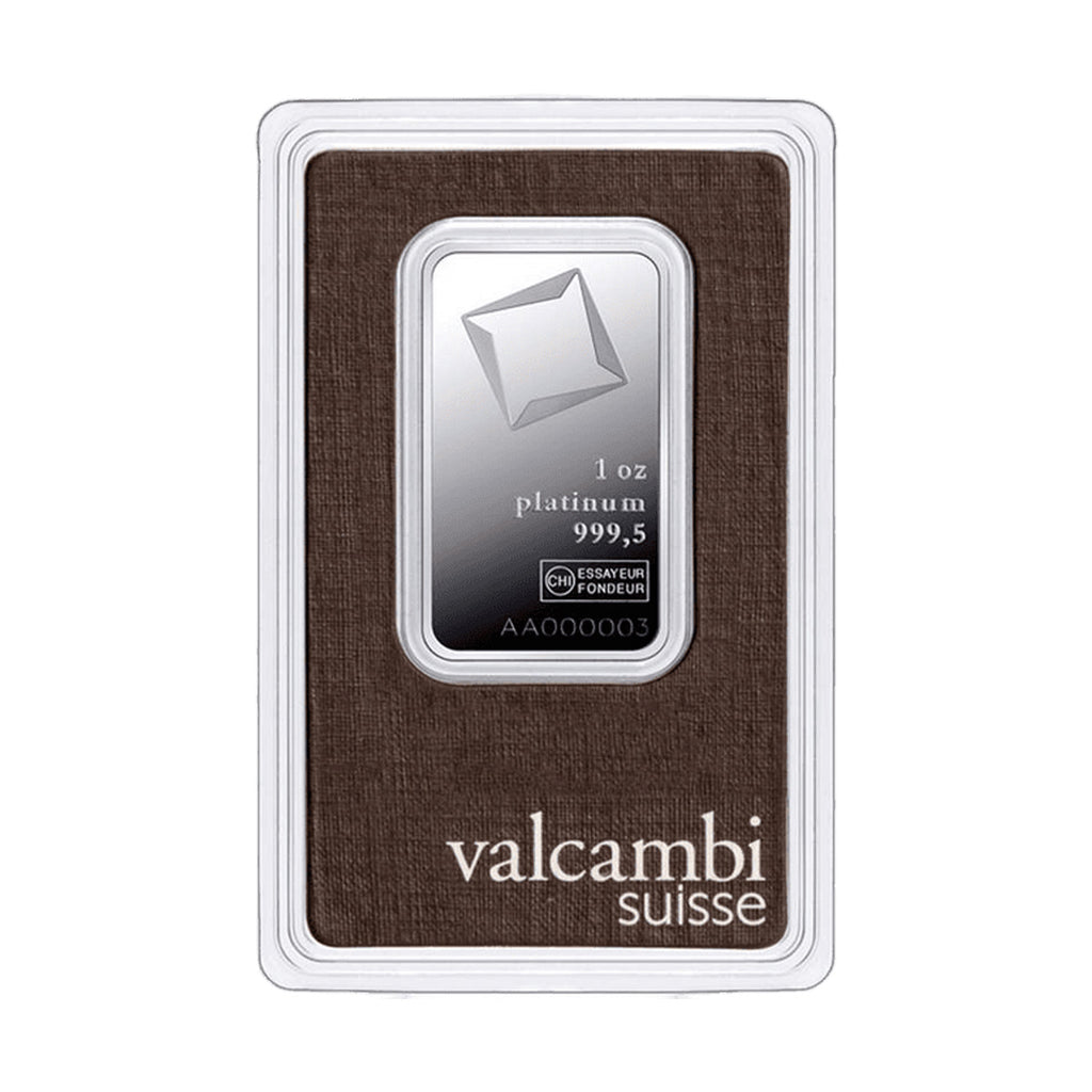 (LPO) Valcambi Suisse 1oz .9995 Pure Platinum Bar (TAX Exempt) Assay Flaws - NO Credit Card, Paypal.