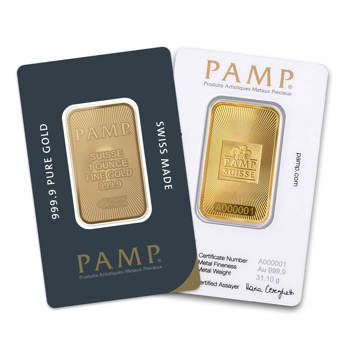 (LPO) PAMP Suisse 1oz. 999.9 Gold Bar (TAX Exempt) NO Credit Card, Paypal.