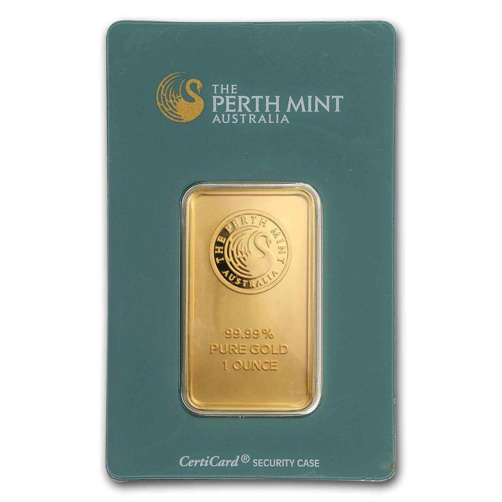 (LPO) Perth Mint 1oz. 999 Gold Bar (TAX Exempt) Scuffs on Holder - NO Credit Card/Paypal