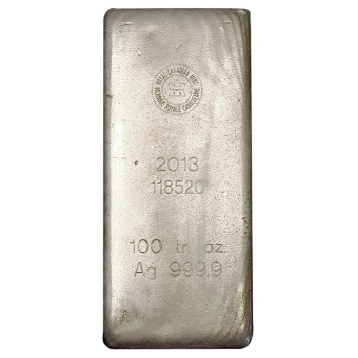 (LPO) RCM 100oz .999 Silver Bar (No Tax) Toning/Scratches - No Credit Cards or Paypal.