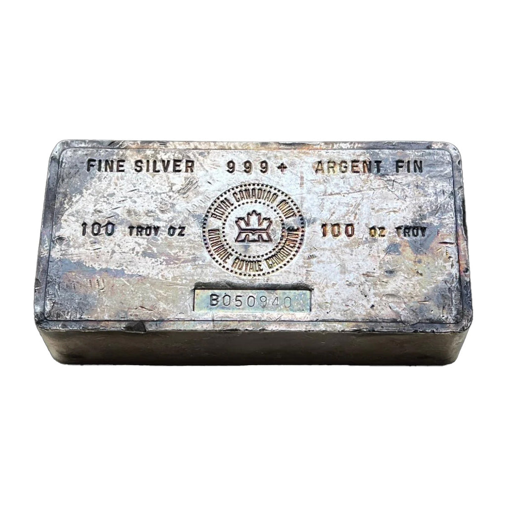 (LPO) Vintage Royal Canadian Mint 100oz .9999 Silver Bar (No Tax) Issues - NO Credit Card, Paypal.