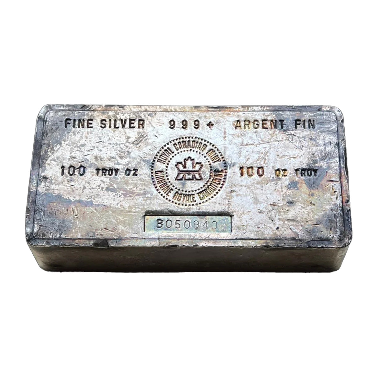 (LPO) Vintage Royal Canadian Mint 100oz .9999 Silver Bar (No Tax) Issues - NO Credit Card, Paypal.