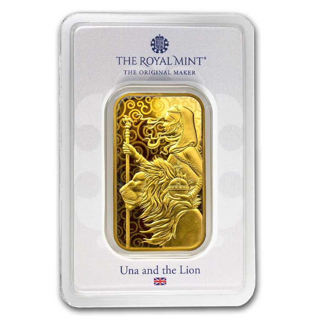 (LPO) Royal Mint Una and the Lion 1oz. 9999 Fine Gold Bar (TAX Exempt) - NO Credit Card/Paypal