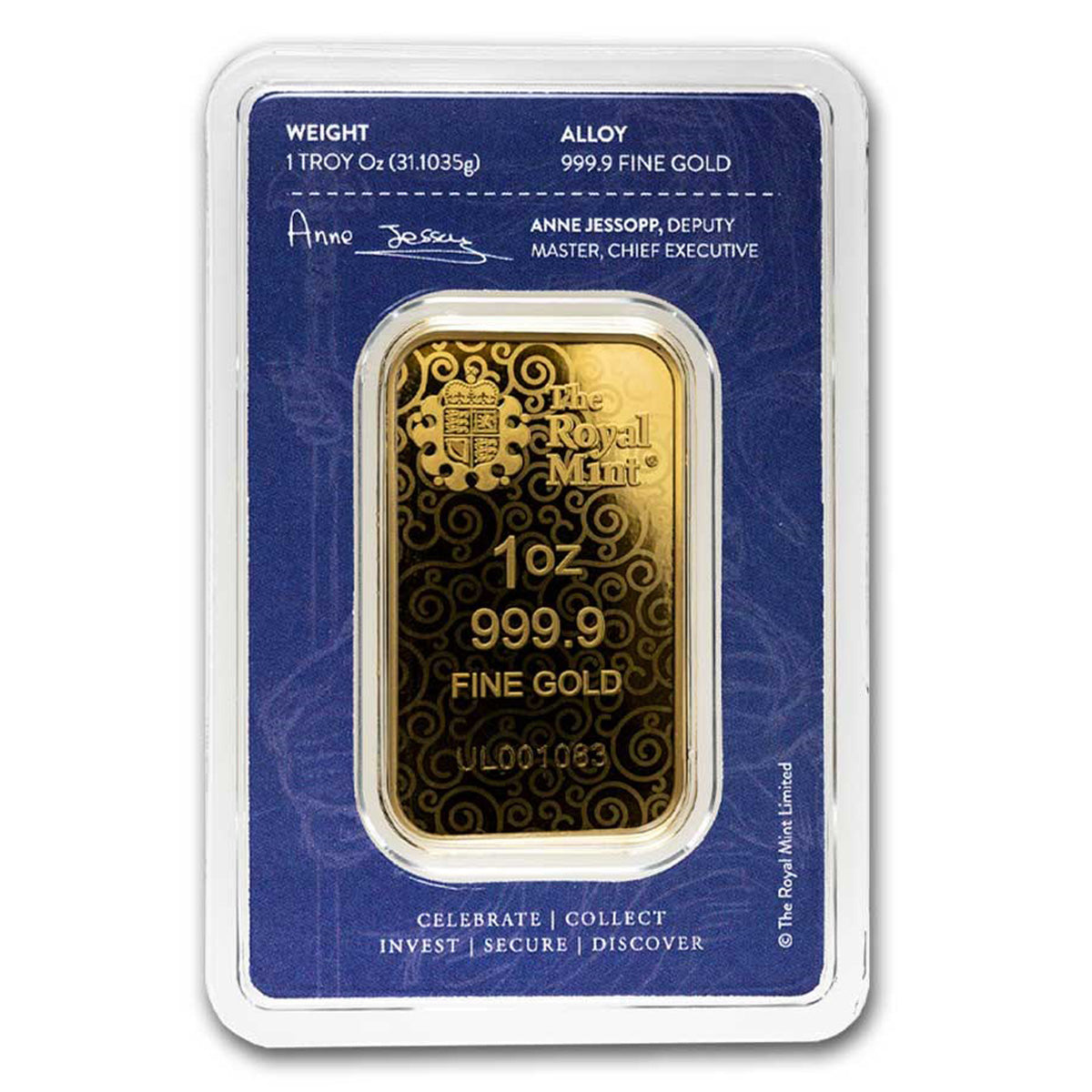 (LPO) Royal Mint Una and the Lion 1oz. 9999 Fine Gold Bar (TAX Exempt) - NO Credit Card/Paypal