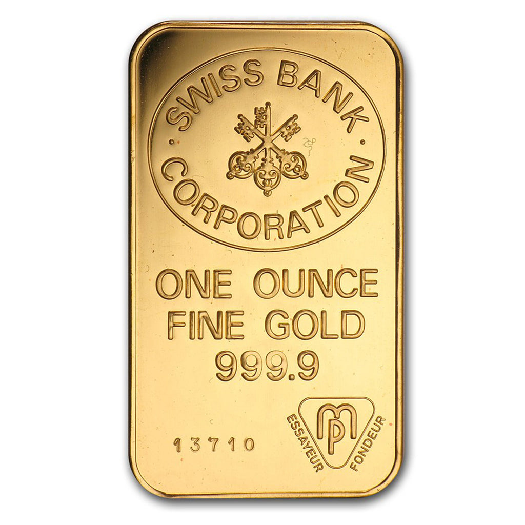 (LPO) Swiss Bank Corporation 1oz .9999 Gold Bar (No Tax) Issues - NO Credit Card, Paypal.