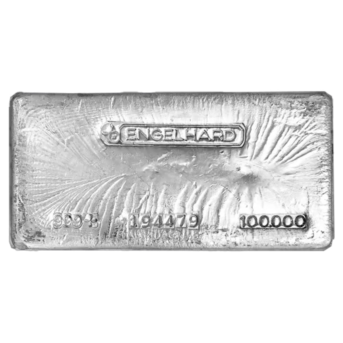 (LPO) Vintage Canadian Engelhard 100oz .999 Fine Silver Bar (No Tax) Flaws - NO Credit Cards or Paypal