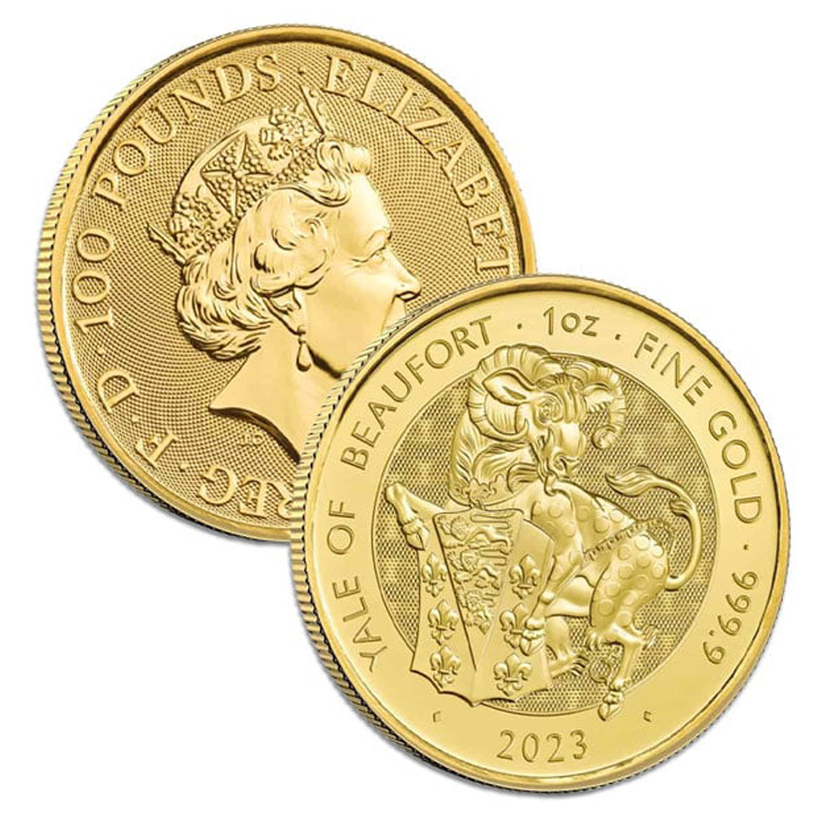 (LPO) 2023 GB Queen's Beast: Yale of Beaufort 1oz Gold (TAX Exempt) Flaws - NO Credit Card/Paypal