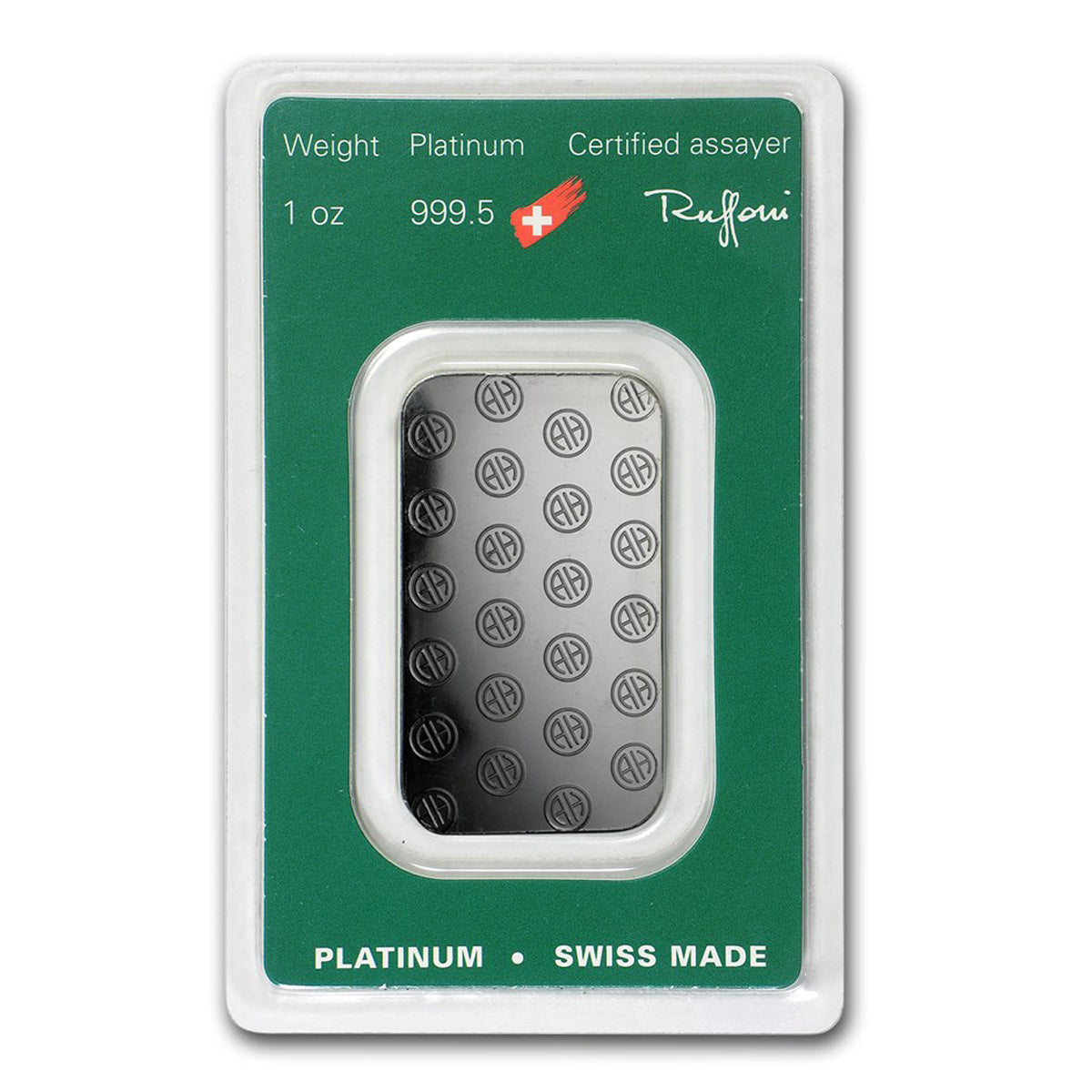 (LPO) Argor-Heraeus Switzerland 1oz .9995 Platinum Bar (Tax Exempt) Assay Scuffed - NO Credit Card/Paypal
