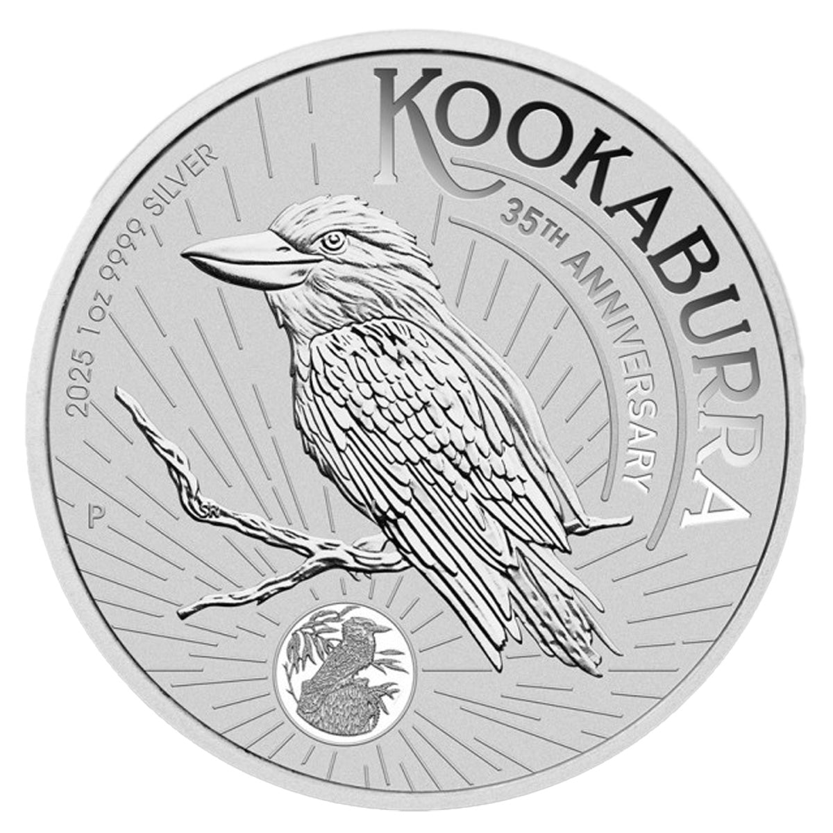 (LPO) 2025 Australia $30 35th Ann. Kookaburra KILO Silver Coin (TAX exempt) Capsule Broken - NO Credit Card, Paypal.