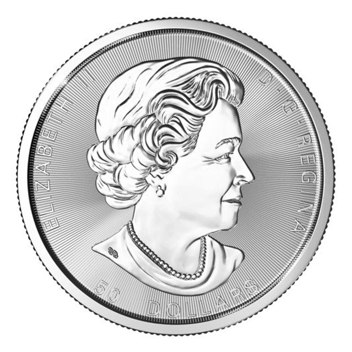 (LPO) 2021 $50 Magnificent Maple 10oz Silver Coin (TAX exempt) Scuffs on Cap. - NO Credit Card, Paypal.