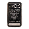 (LPO) Vintage JM (~1979) with Blank Back 1oz .999 Fine Silver Bar (TAX exempt) Impaired - NO Credit Card, Paypal.