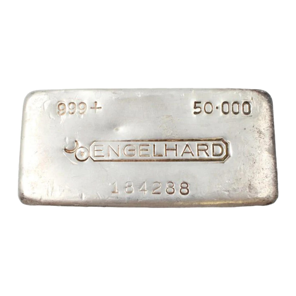 (LPO) Engelhard 50oz Canadian 6th Series 999+ Silver Bar (Tax Exempt) - NO Credit Card/Paypal