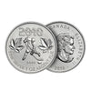 (LPO) 2010 Canada $5 Olympic Hockey 1oz Silver (Tax Exempt) Tone Spots/Scr - NO Credit Card/Paypal
