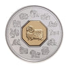 2003 Canada $15 Year of the Sheep Sterling Silver & Gold Plated Cameo (lightly toned)