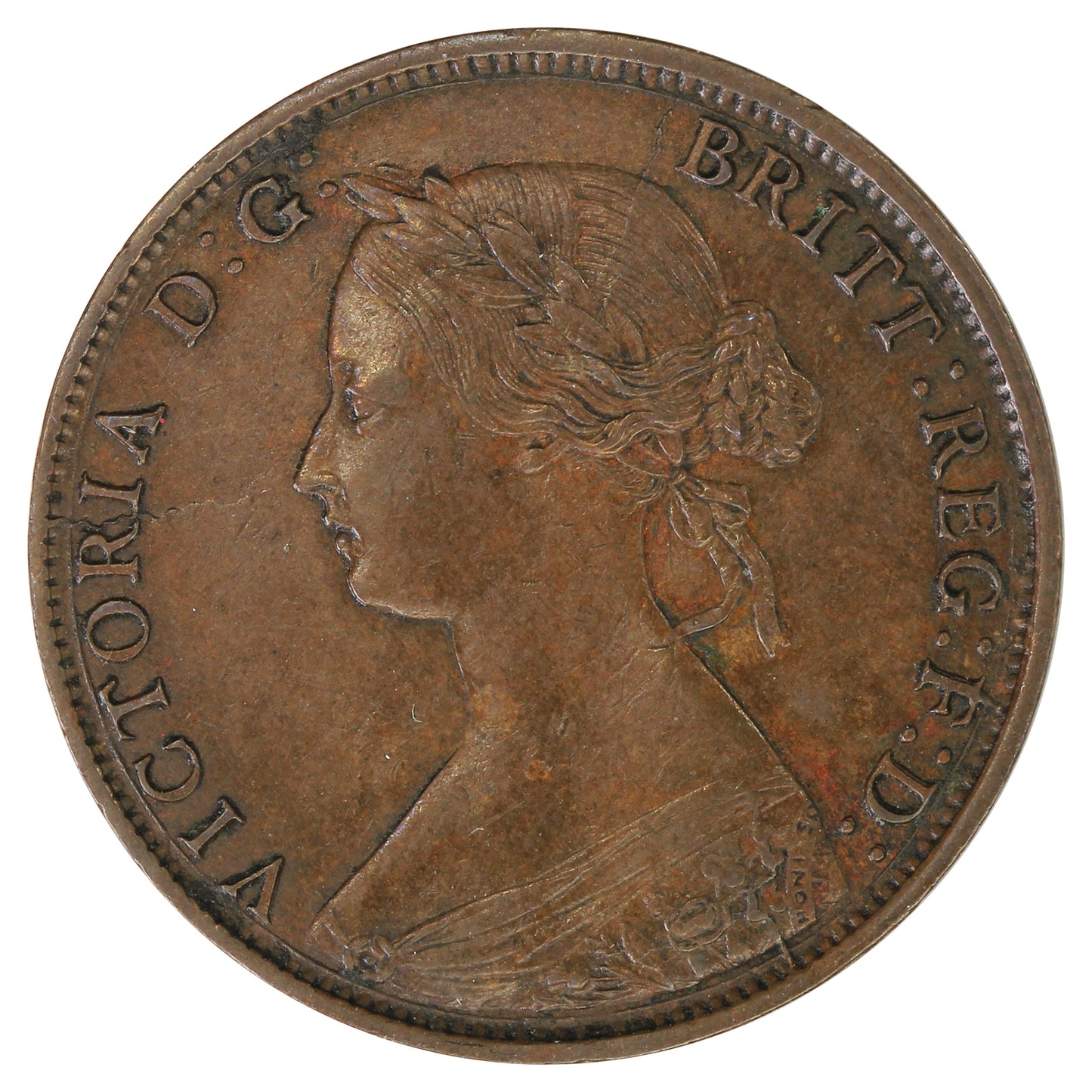 1861 New Brunswick 1-cent AU-UNC (AU55) $