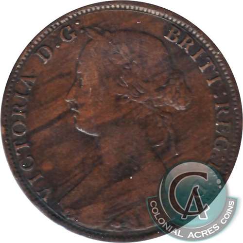 1861 New Brunswick 1-cent Fine (F12)