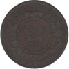 1861 New Brunswick 1-cent F-VF (F15)
