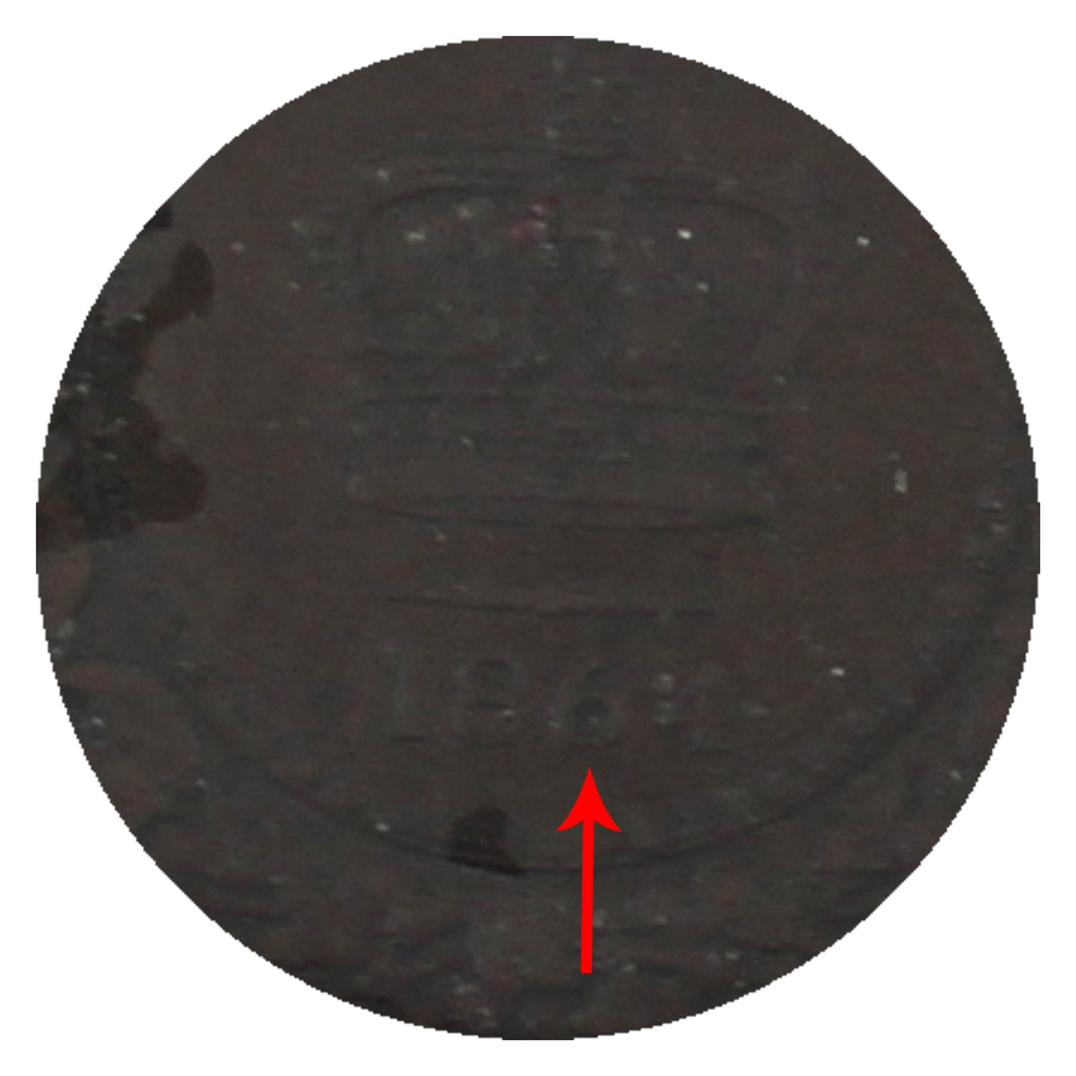 1864 Short 6 New Brunswick 1-cent ICCS Certified EF40
