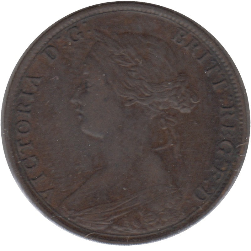 1864 Short 6 New Brunswick 1-cent F-VF (F15)