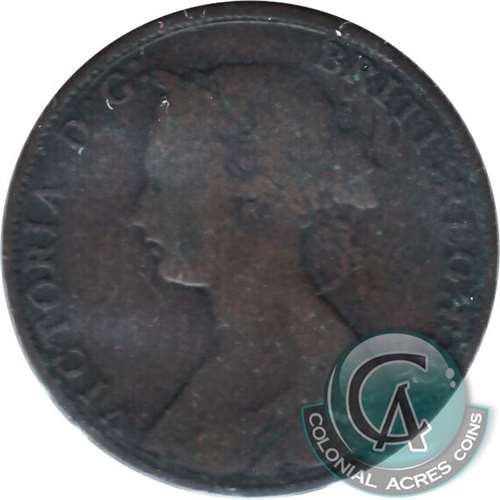 1864 Short 6 New Brunswick 1-cent Good (G4)