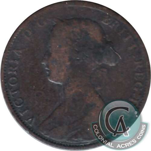 1864 Short 6 New Brunswick 1-cent G-VG (G6)
