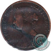 1864 Short 6 New Brunswick 1-cent Very Good (VG8)