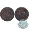1864 Short 6 New Brunswick 1-cent VF-EF (VF30)