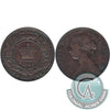 1864 Tall 6 New Brunswick 1-cent Fine (F12)